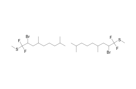 2-BROMO-1,1-DIFLUORO-4,8-DIMETHYL-1-METHYLTHIO-NONANE