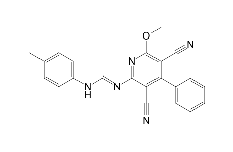 3,5-Dicyano-4-phenyl-2-[(p-tolylamino)methyleneamino]-6-methoxypyridine