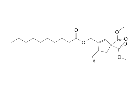 Dimethyl 3-decanoyloxymethyl-4-vinyl-2-cyclopentene-1,1-dicarboxylate