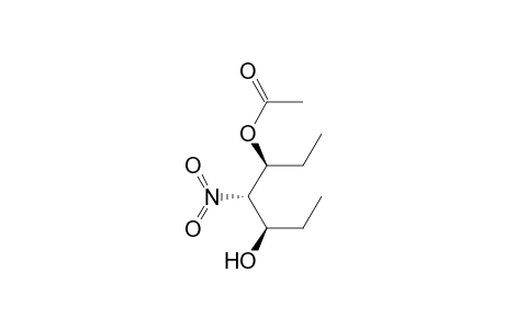 3,5-Heptanediol, 4-nitro-, monoacetate (ester), [3S-(3R*,4R*,5S*)]-