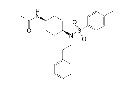 Acetamide, N-[4-[[(4-methylphenyl)sulfonyl](2-phenylethyl)amino]cyclohexyl]-, cis-