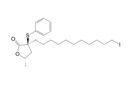 (S,S)-3-(11-Iodoundecyl)-5-methyl-3-phenylthio-tetrahydrofuran-2-one