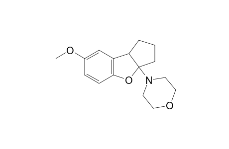 4-(7-methoxy-2,3,3a,8b-tetrahydro-1H-cyclopenta[b]benzofuran-3a-yl)morpholine