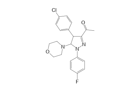 4-(p-chlorophenyl)-4,5-dihydro-1-(p-fluorophenyl)-5-morpholinopyrazol-3-yl methyl ketone