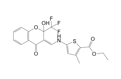 Ethyl 5-({[2-Hydroxy-4-oxo-2-(trifluoromethyl)chroman-3-ylidene]methyl}amino)-3-methylthiophene-2-carboxylate