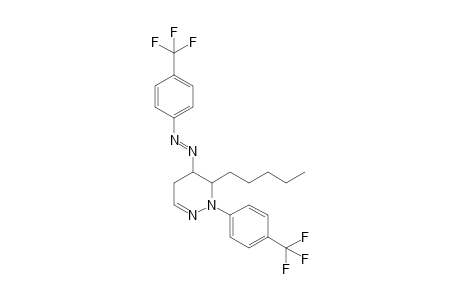 (E)-6-Pentyl-1-[4-(trifluoromethyl)phenyl]-5-{[4-(trifluoromethyl)-phenyl]diazenyl}-1,4,5,6-tetrahydropyridazine