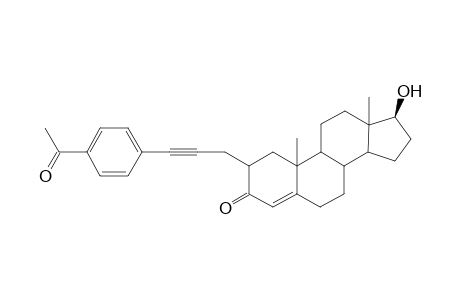 2-[3-(4-Acetylphenyl)prop-2-yn-1-yl]-10,13-dimethylandrost-4-ene-3-on-17-ol