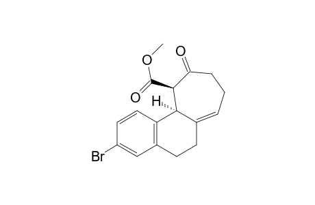 5H-Cyclohepta[a]naphthalene-11-carboxylic acid, 3-bromo-6,8,9,10,11,11a-hexahydro-10-oxo-, methyl ester, trans-
