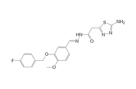 2-(5-amino-1,3,4-thiadiazol-2-yl)-N'-((E)-{3-[(4-fluorobenzyl)oxy]-4-methoxyphenyl}methylidene)acetohydrazide