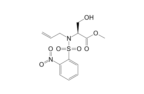 (2S)-2-[allyl-(2-nitrophenyl)sulfonyl-amino]-3-hydroxy-propionic acid methyl ester