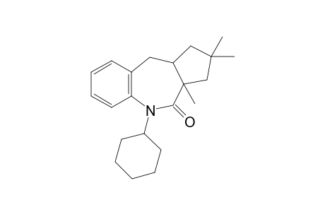 5-cyclohexyl-2,2,3a-trimethyl-1,3,10,10a-tetrahydrocyclopenta[c][1]benzazepin-4-one