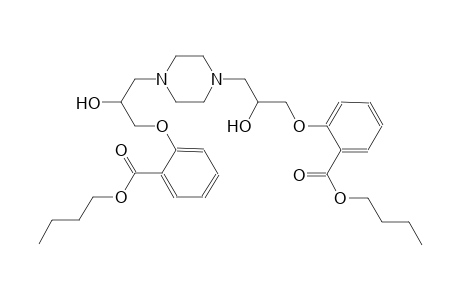benzoic acid, 2-[3-[4-[3-[2-(butoxycarbonyl)phenoxy]-2-hydroxypropyl]-1-piperazinyl]-2-hydroxypropoxy]-, butyl ester