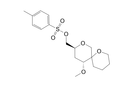 (1S)-1,3,4-Trideoxy-2-O-methyl-6-O-tosyl-D-erythro-hexopyranose-1-spiro-2'-tetrahydropyran