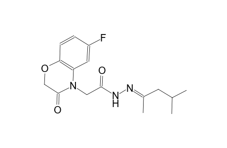 N'-[(E)-1,3-dimethylbutylidene]-2-(6-fluoro-3-oxo-2,3-dihydro-4H-1,4-benzoxazin-4-yl)acetohydrazide