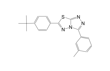 6-(4-tert-butylphenyl)-3-(3-methylphenyl)[1,2,4]triazolo[3,4-b][1,3,4]thiadiazole