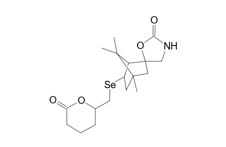 2-(spiro[Oxazolidin-2-one-5,3'-1',7',7'-trimethylbicyclo[2.2.1]heptane-3'-yl]selanylmethyl)tetrahydropyran-5-one