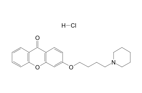 3-(4-Piperidinobutoxy)xanthone hydrochloride