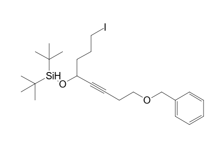 [5-Benzyloxy-1-(3-iodopropyl)pent-2-ynyloxy]di-tert-butylsilane