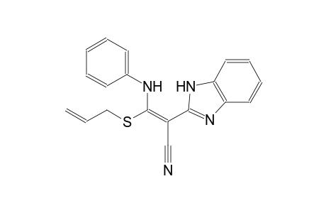 (2E)-3-(allylsulfanyl)-3-anilino-2-(1H-benzimidazol-2-yl)-2-propenenitrile