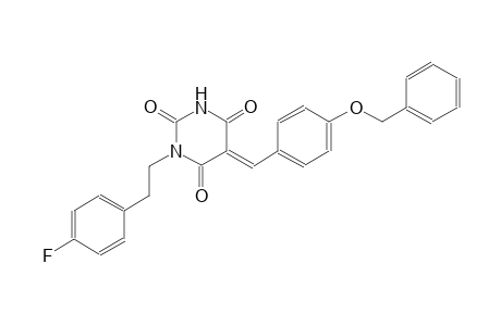 (5E)-5-[4-(benzyloxy)benzylidene]-1-[2-(4-fluorophenyl)ethyl]-2,4,6(1H,3H,5H)-pyrimidinetrione