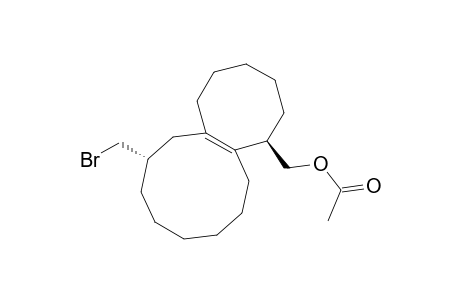 (1R*,8S*)-(+ )-1-(acetoxymethyl)-8-(bromomethyl)-1,2,3,4,5,6,7,8,9,10,11,12,13,14-tetradecahydrocyclooctacyclodecene