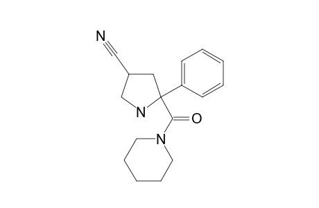 5-phenyl-5-(piperidine-1-carbonyl)pyrrolidine-3-carbonitrile