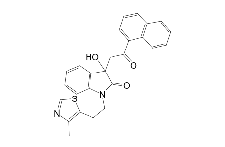 2H-Indol-2-one, 1,3-dihydro-3-hydroxy-1-[2-(4-methyl-5-thiazolyl)ethyl]-3-[2-(1-naphthalenyl)-2-oxoethyl]-