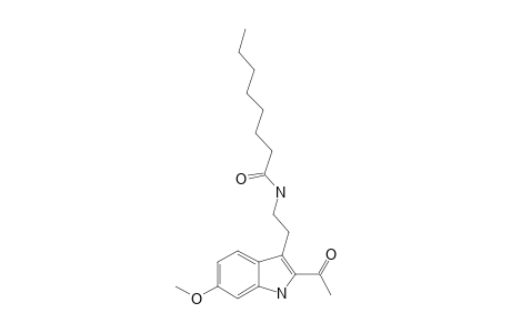 2-ACETYL-3-(2-CAPRYLOYLAMIDOETHYL)-7-METHOXYINDOLE