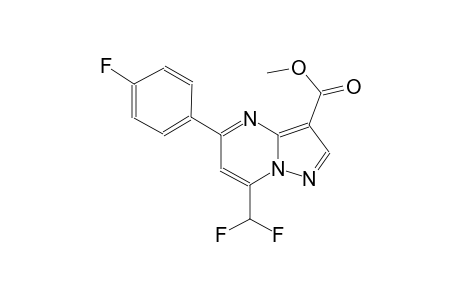 methyl 7-(difluoromethyl)-5-(4-fluorophenyl)pyrazolo[1,5-a]pyrimidine-3-carboxylate
