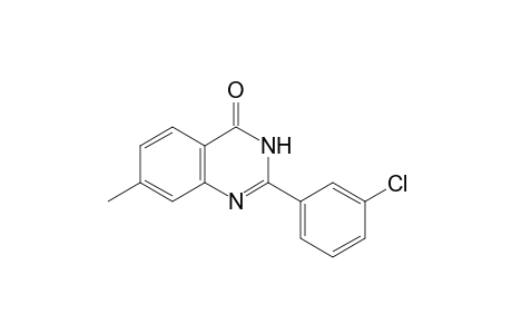 2-(3-Chlorophenyl)-7-methylquinazolin-4(3H)-one