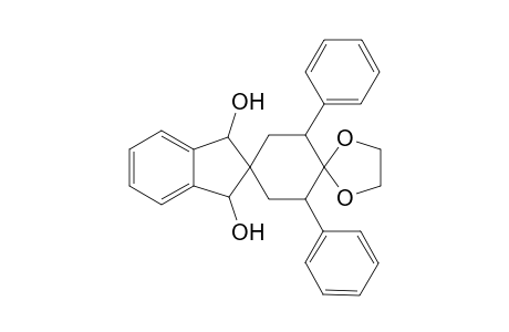 trans-1",3"-Dihydro-3',5'-diphenyldispiro[1,3-dioxolane-2,1'-cyclohexane-4',2"-{2H]indene ]-1",3"-diol