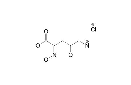 (4R)-5-AMINO-4-HYDROXY-2-(HYDROXYIMINO)-PENTANOIC-ACID-HYDROCHLORIDE