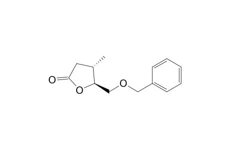 2(3H)-Furanone, dihydro-4-methyl-5-[(phenylmethoxy)methyl]-, (4S-trans)-