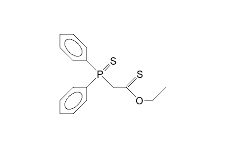(Diphenylphosphino sulfide)-thioacetic acid, ethylester