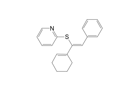 (Z)-2-((1-(cyclohex-1-en-1-yl)-2-phenylvinyl)thio)pyridine