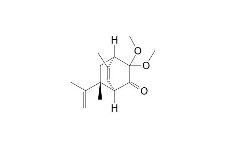 (1R*,4R*,7R*)-3,3-dimethoxy-7-isopropenyl-5,7-dimethylbicyclo[2.2.2]oct-5-en-2-one