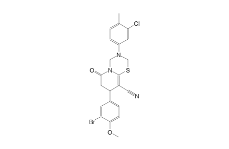 2H,6H-pyrido[2,1-b][1,3,5]thiadiazine-9-carbonitrile, 8-(3-bromo-4-methoxyphenyl)-3-(3-chloro-4-methylphenyl)-3,4,7,8-tetrahydro-6-oxo-