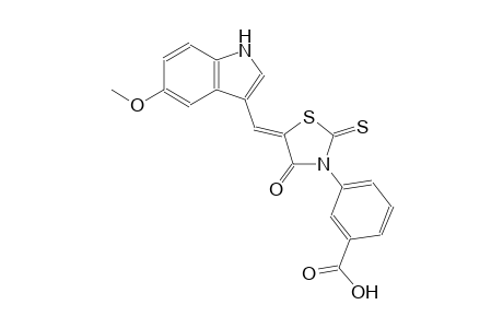 benzoic acid, 3-[(5Z)-5-[(5-methoxy-1H-indol-3-yl)methylene]-4-oxo-2-thioxothiazolidinyl]-