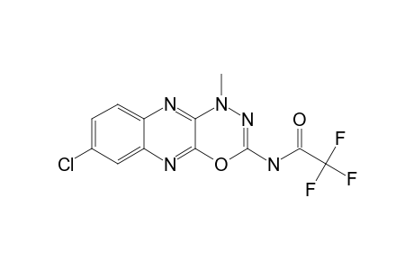 2-TRIFLUOROACETAMINO-8-CHLORO-4-METHYL-4H-1,3,4-OXADIAZINO-[5,6-B]-QUINOXALINE