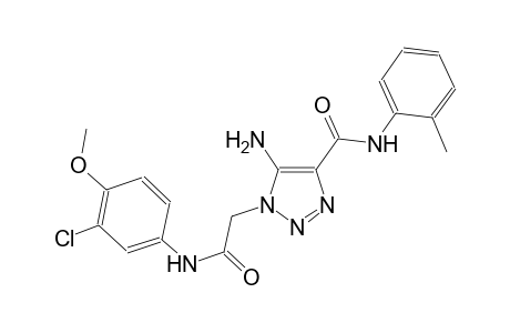 5-amino-1-[2-(3-chloro-4-methoxyanilino)-2-oxoethyl]-N-(2-methylphenyl)-1H-1,2,3-triazole-4-carboxamide