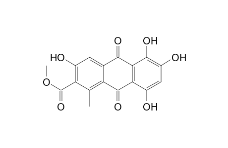3,5,6,8-tetrahydroxy-1-methyl-9,10-dioxo-2-anthracenecarboxylic acid methyl ester