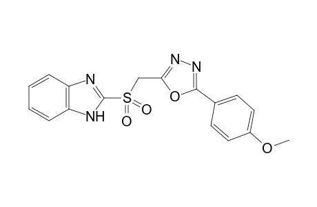 5-[(2-Benzimidazolyl)sulfonyl]methyl-2-(4-methoxyphenyl)-1,3,4-oxadiazole