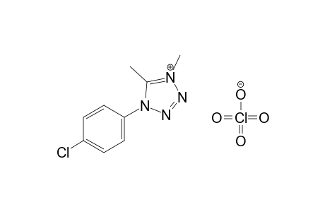 1-(p-chlorophenyl)-4,5-dimethyl-1H-tetrazolium perchlorate