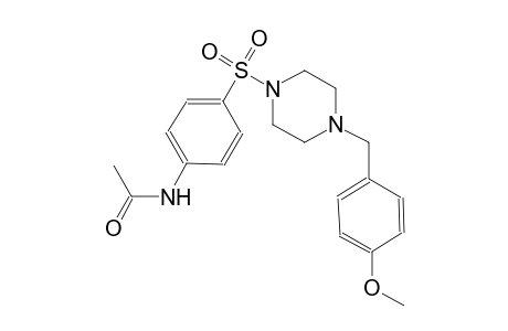 acetamide, N-[4-[[4-[(4-methoxyphenyl)methyl]-1-piperazinyl]sulfonyl]phenyl]-