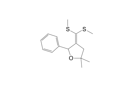 5,5-Dimethyl-2-phenyl-3-bis(methylthio)methylenetetrahydrofuran