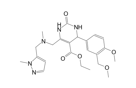 ethyl 4-[4-methoxy-3-(methoxymethyl)phenyl]-6-({methyl[(1-methyl-1H-pyrazol-5-yl)methyl]amino}methyl)-2-oxo-1,2,3,4-tetrahydro-5-pyrimidinecarboxylate