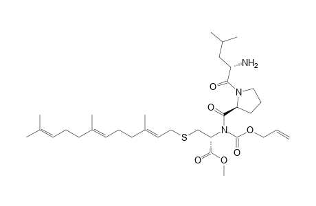Allyloxycarbonylleucyl-prolyl-S-farnesyi-cysteine methylester