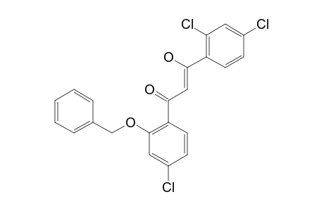 1-(2-BENZYLOXY-4-CHLOROPHENYL)-3-(2,4-DICHLOROPHENYL)-3-HYDROXYPROP-2-EN-1-ONE