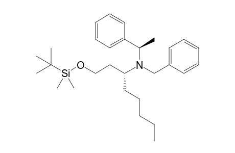 (3R)-N-Benzyl-1-{tert-butyl(dimethyl)silyl]oxy}-N-[(1R)-1-phenylethyl]-3-octanamine
