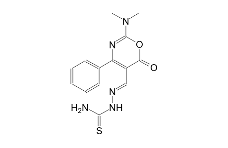 2-(dimethylamino)-6-oxo-4-phenyl-6H-1,3-oxazine-5-carbaldehyde thiosemicarbazone